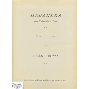HABANERA VIOLONCELLE ET PIANO