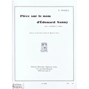 PIECE SUR LE NOM D'ÉDOUARD NANNY POUR CONTREBASSE ET PIANO