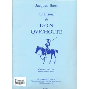 CHANSONS DE DON QUICHOTTE NO.3:CHANSON DU DUC CHANT ET PIANO