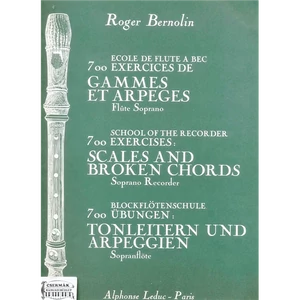 700 EXERCICES DE GAMMES ET ARPEGESDE FLUTE Á BEC SOPRANO