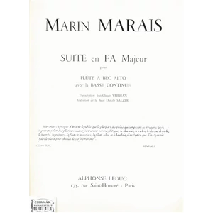 SUITE E FA MAJEUR FLUTE Á BEC ALTO