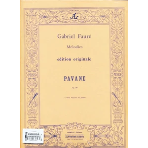 PAVANE OP.50. 4 VOIX MIXTES ET PIANO