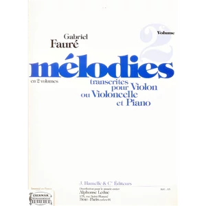 MÉLODIES VOL.2.VIOLIN OU VIOLONCELLE ET PIANO