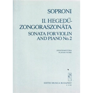 II.HEGEDŰRE-ZONGORASZONÁTA.JÁTSZÓPARTITÚRA