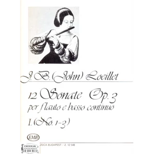 12 SZONÁTA OP.3.IV.(NO.10-12.) FUVOLÁRA ÉS BASSO CONTINUÓRA