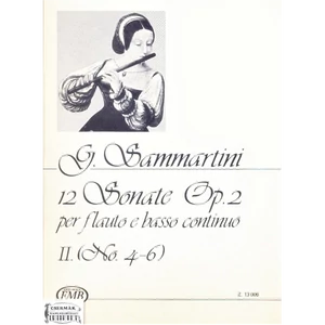 12 SZONÁTA OP.2.II.(NO.4-6.) FUVOLÁRA ÉS BASSO CONTINUÓRA