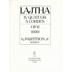 IV.VONÓSNÉGYES OP.12.(1930) PARTITÚRA