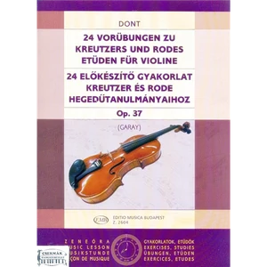 Dont, Jakob: 24 előkészítő gyakorlat OP.37.