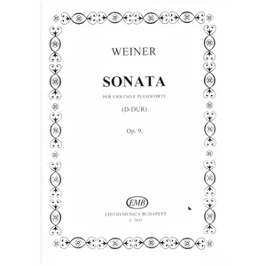 SZONÁTA D-DÚR OP.9.HEGEDŰRE ÉS ZONGORÁRA