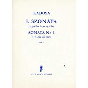 I.SZONÁTA OP.5.HEGEDŰRE ÉS ZONGORÁRA