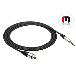 Mikrofonkábel XLR F - jack sztereo 6.3, 6m Economic MIC