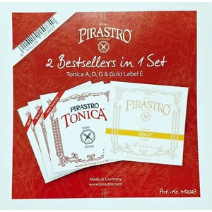 Hegedű húrkészlet Pirastro Tonica, Gold Label