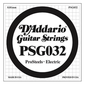Elektromosgitár húr darab D'addario ProSteels 032