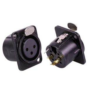 XLR beépíthető papa S26S/BK  4177