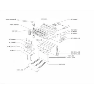Floyd Rose alkatrész Schaller nyereg rögzítő csavar