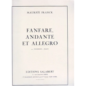 FANFARE,ANDANTE ET ALLEGRO POUR TROMBONE ET PIANO