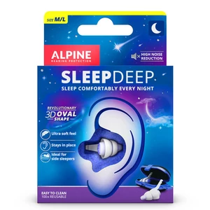 Füldugó Alpine SleepDeep alváshoz, tanuláshoz M/L méret