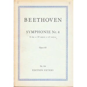 SYMPHONIE NR.4.B-DUR OP.60. (A)KISPARTITÚRA/STUDY SCORES