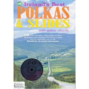 110 IRELAND'S BEST POLKAS & SLIDES,WITH GUITAR CHORDS CD INCLUDED