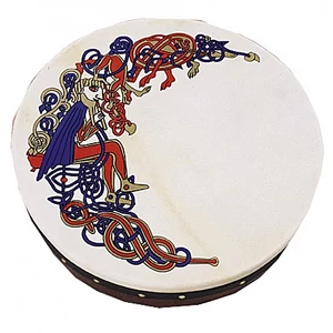 Bodhran, Waltons 18 Whistler Celtic Design 46x10 cm.