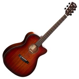 Cort el.akusztikus gitár, All solid, blackwood, világos burst