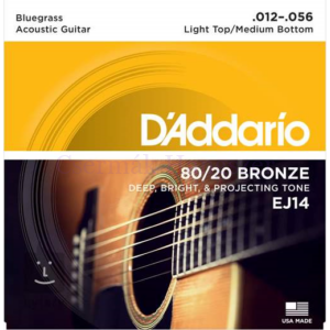 Akusztikus gitárhúr készlet D'Addario 12-56