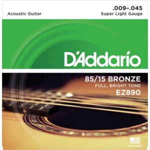 Akusztikus gitárhúrkészlet D'Addario EZ890 9-45
