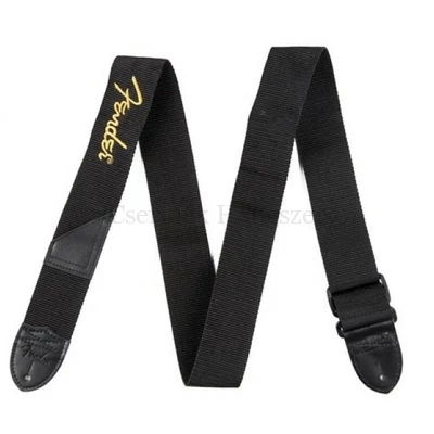 Gitárpánt Fender Poly fekete, sárga logóval