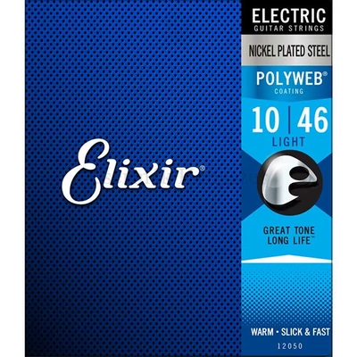 Elektromosgitár húrkészlet Elixir PolyWeb 10-46 Light