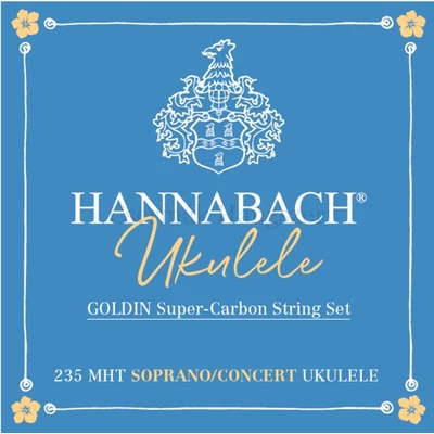 Ukulele húrkészlet Hannabach Goldin Super-Carbon szoprán- koncert
