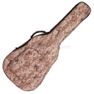 Klasszikusgitár tok, kávészínű mintával,10mm 