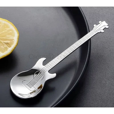 Kanál, rozsdamentes acélból, gitár formájú