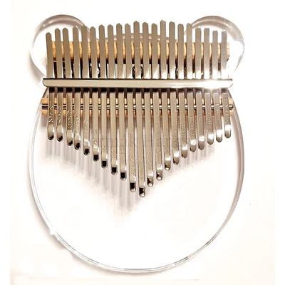 Kalimba készlet, Macifej forma, átlátszó akril,21 hangú