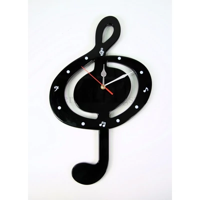 Falióra violinkulcs forma, fekete, Falióra violinkulcs forma, fekete,