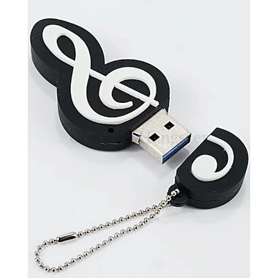 Stick violinkulcs alakú, 32 GB-os USB 3.0
