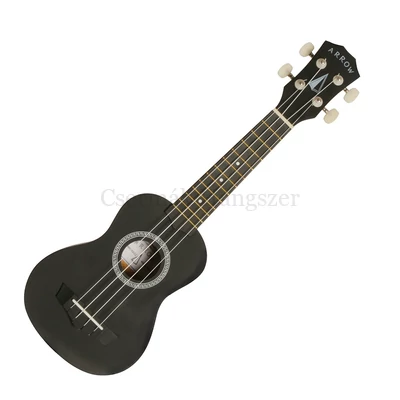Ukulele szoprán Arrow fekete, tokkal együtt