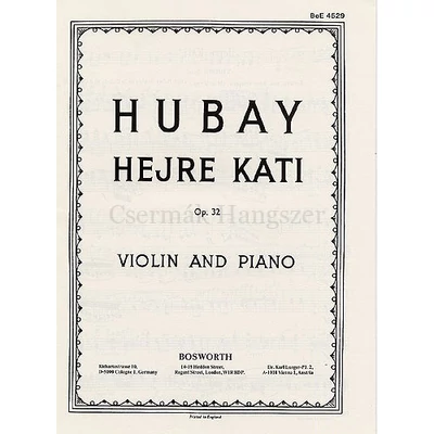 Hubay Jenő, Hejre Kati
