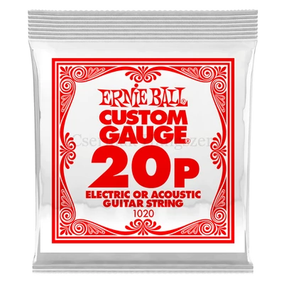 Elektromosgitár húr darab, Ernie Ball plain steel 20
