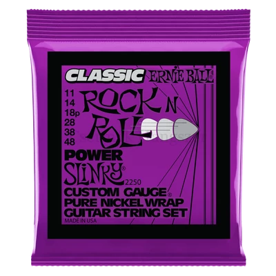 Elektromos gitárhúrkészlet Ernie Ball Nikkel Power Slinky 11-48