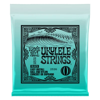 Ukulele húrkészlet Ernie Ball golyós végű, black