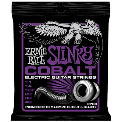 Elektromosgitár húrkészlet, Ernie Ball COBALT POWER SLINKY 11-48
