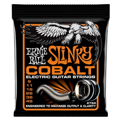 Elektromosgitár húrkészlet, Ernie Ball COBALT HYBRID SLINKY 9-46