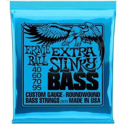 Basszusgitár húrkészlet Ernie Ball Nickel Wound B. Extra Slinky 40-95