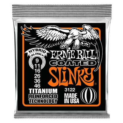 Elektromos gitárhúrkészlet Ernie Ball coated 9-46