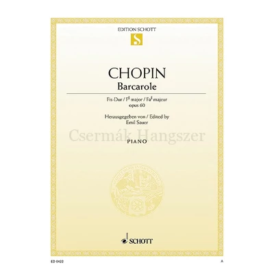 Chopin, Frédéric, Barcarole Fis-Dur