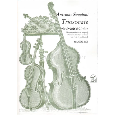 TRIOSONATE G-DÚR 2 HEGEDŰRE,GORDONKÁRA (VAGY ZONGORÁRA)