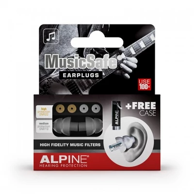 Füldugó Alpine MusicSafe zenészeknek, DJ-nek, kétféle szűrős