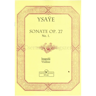 SONATE OP.27.NO.1.  HEGEDŰ
