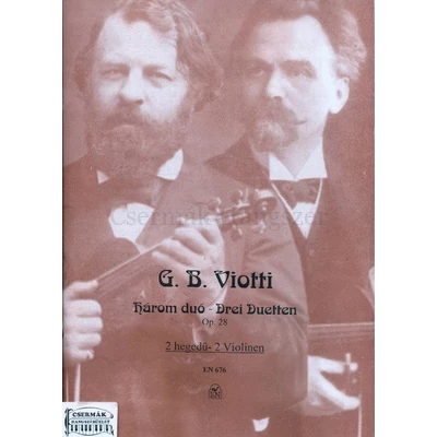 HÁROM DUÓ OP.28. 2 HEGEDŰRE