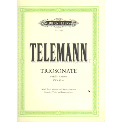 TRIOSONATE A-MOLL TWV 42:A4BLOCKFLÖTE,VIOLINE UND BASSO CONTIN